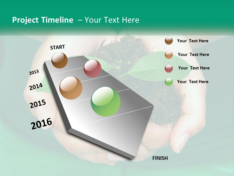 A Person Holding A Plant In Their Hands PowerPoint Template