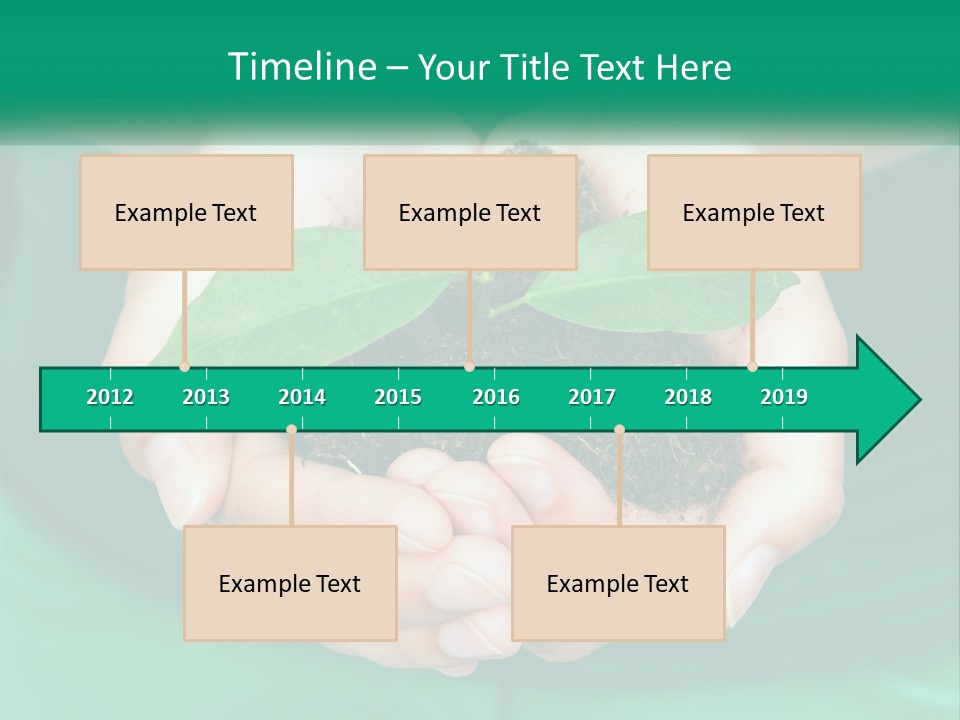 A Person Holding A Plant In Their Hands PowerPoint Template