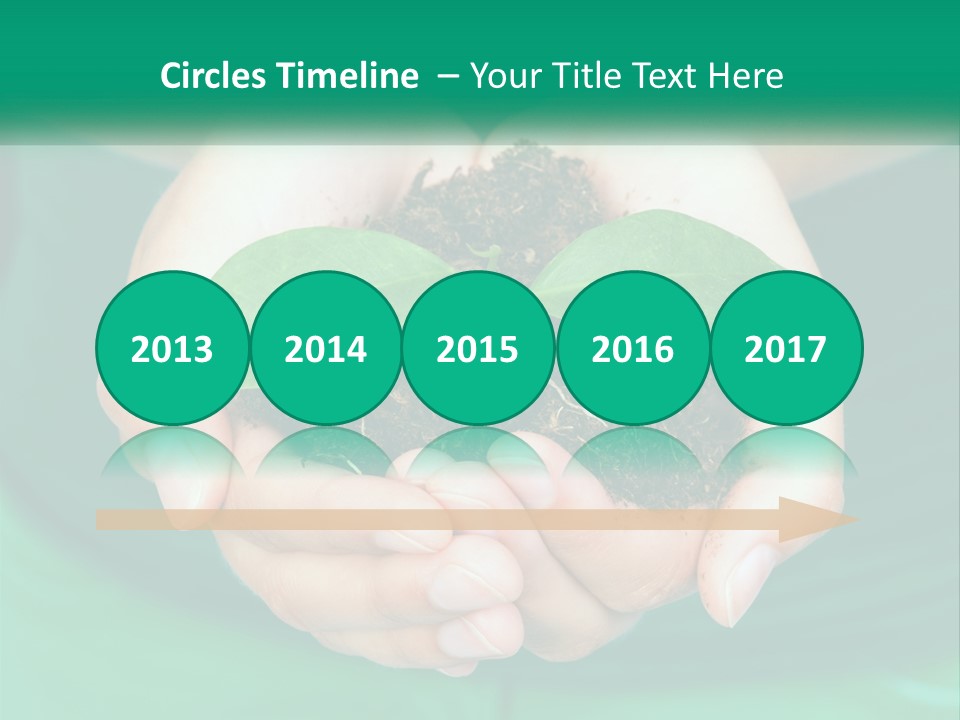 A Person Holding A Plant In Their Hands PowerPoint Template