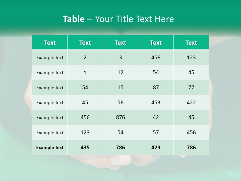 A Person Holding A Plant In Their Hands PowerPoint Template