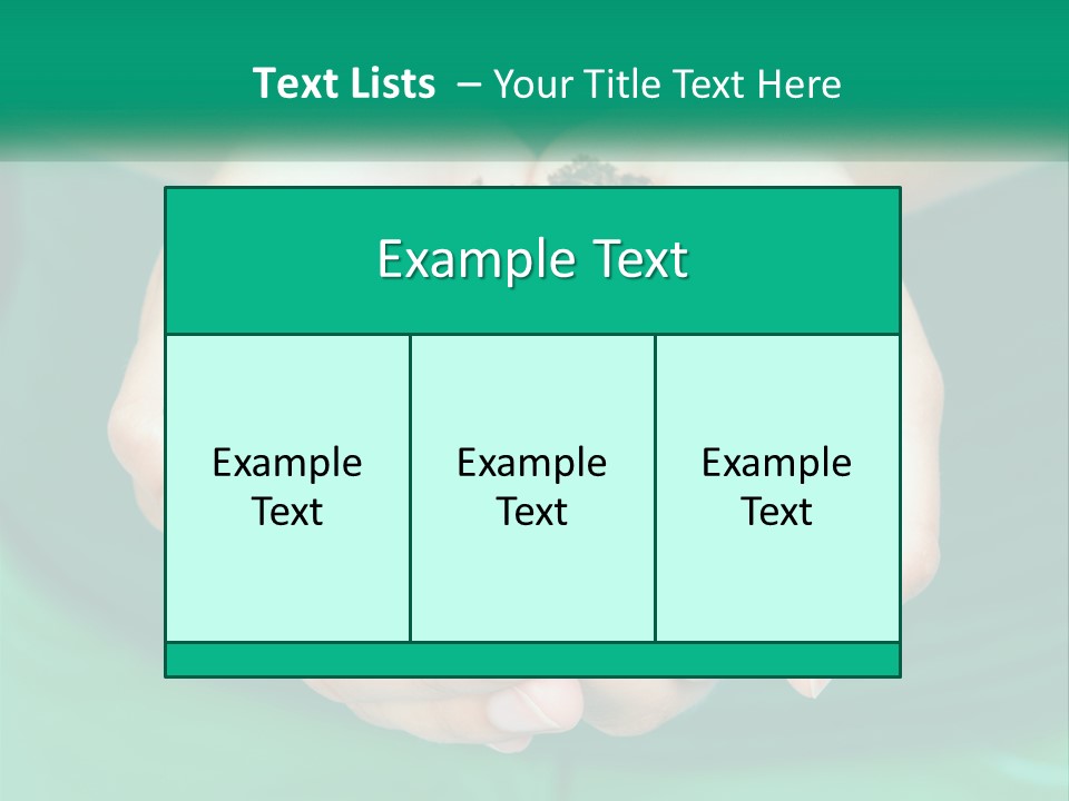 A Person Holding A Plant In Their Hands PowerPoint Template