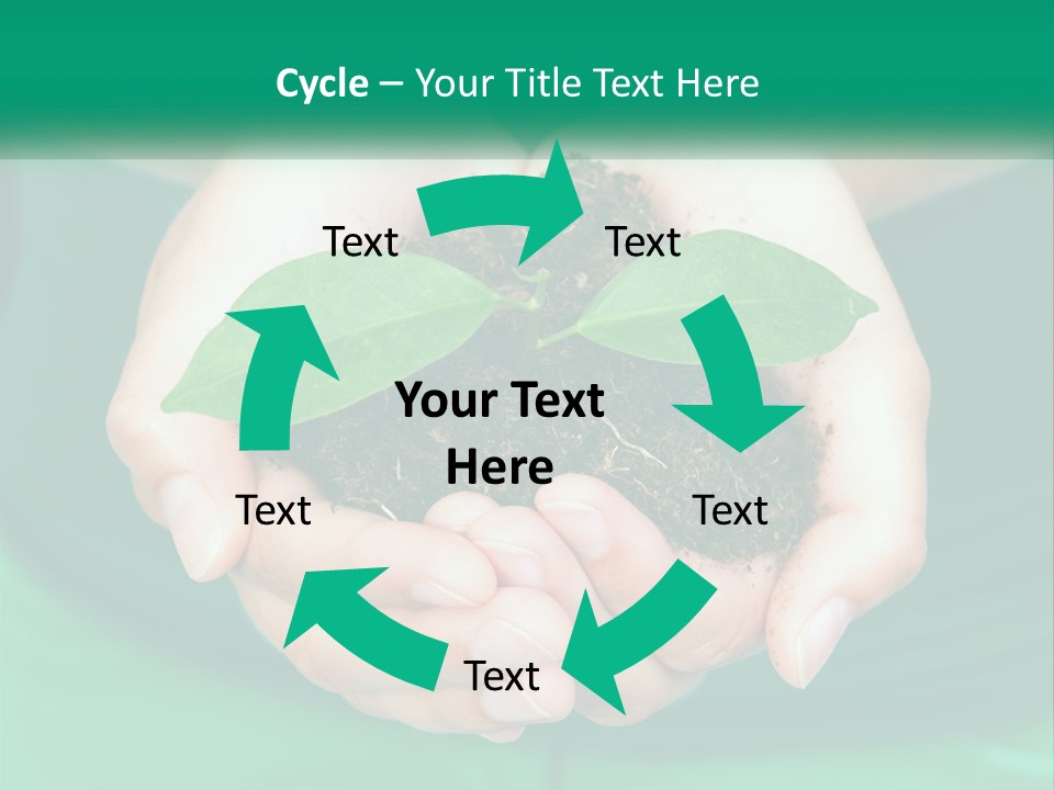 A Person Holding A Plant In Their Hands PowerPoint Template