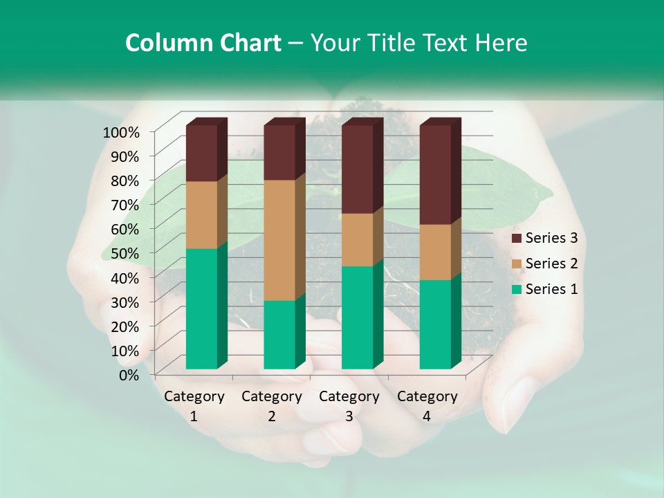 A Person Holding A Plant In Their Hands PowerPoint Template