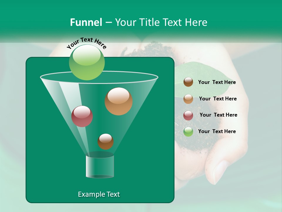 A Person Holding A Plant In Their Hands PowerPoint Template