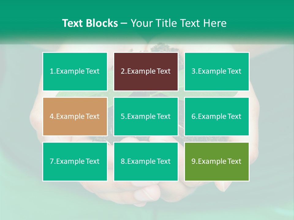 A Person Holding A Plant In Their Hands PowerPoint Template