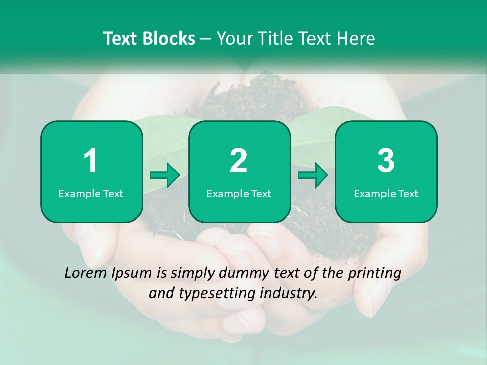 A Person Holding A Plant In Their Hands PowerPoint Template