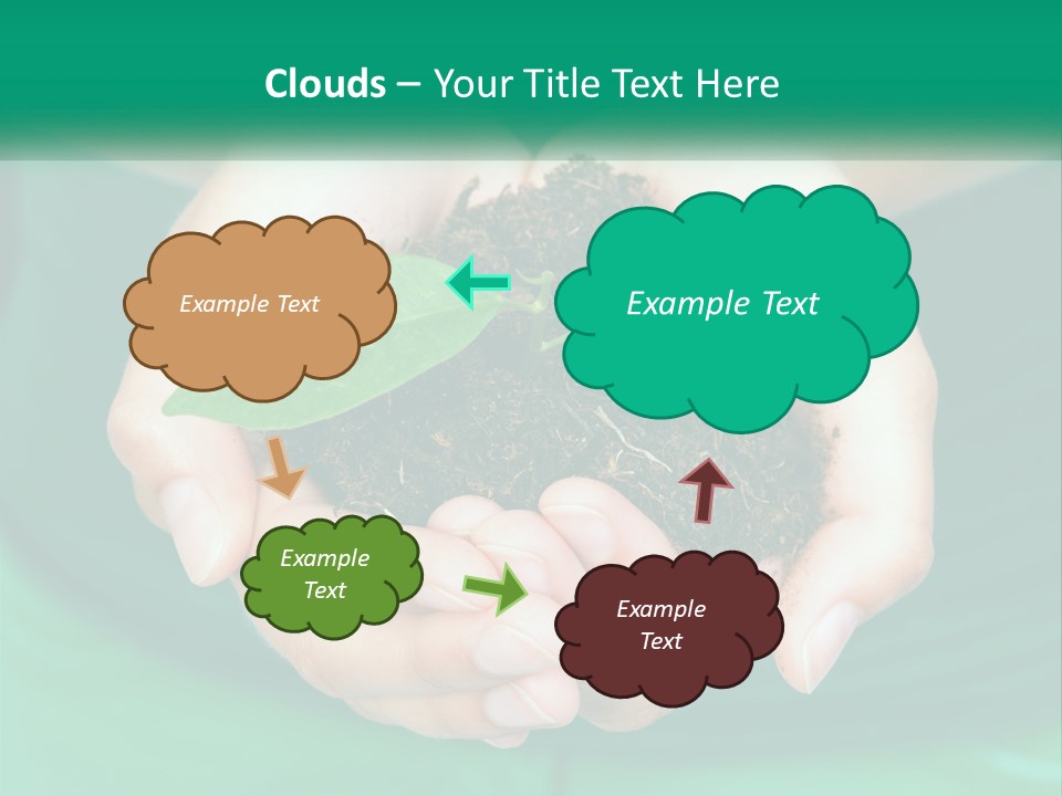 A Person Holding A Plant In Their Hands PowerPoint Template