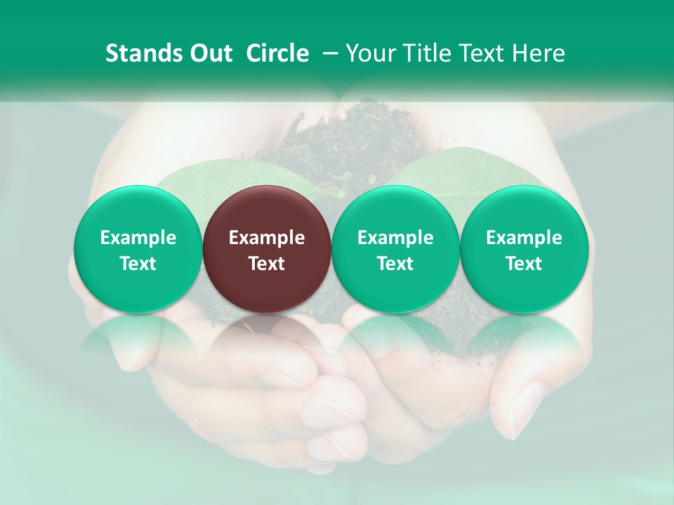 A Person Holding A Plant In Their Hands PowerPoint Template