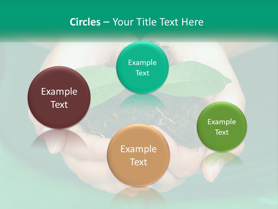 A Person Holding A Plant In Their Hands PowerPoint Template