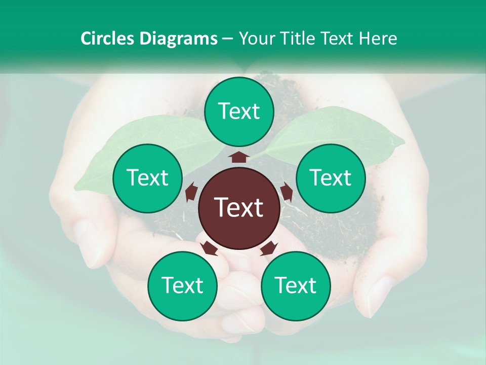 A Person Holding A Plant In Their Hands PowerPoint Template