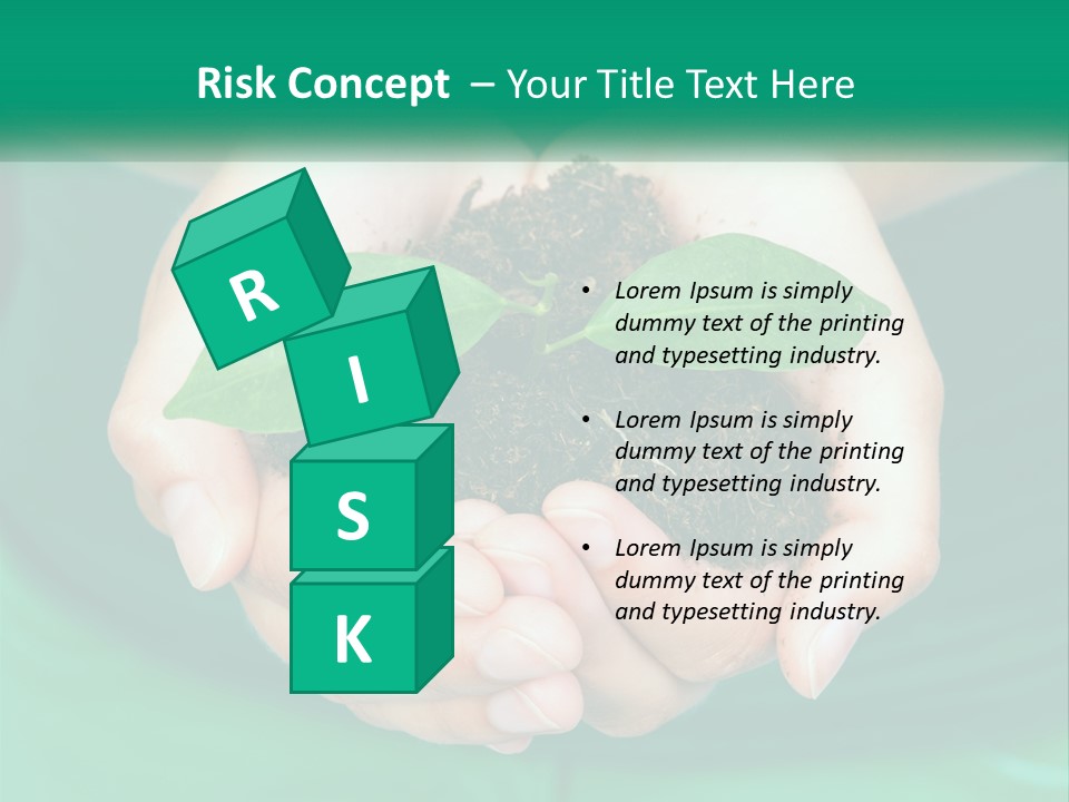 A Person Holding A Plant In Their Hands PowerPoint Template