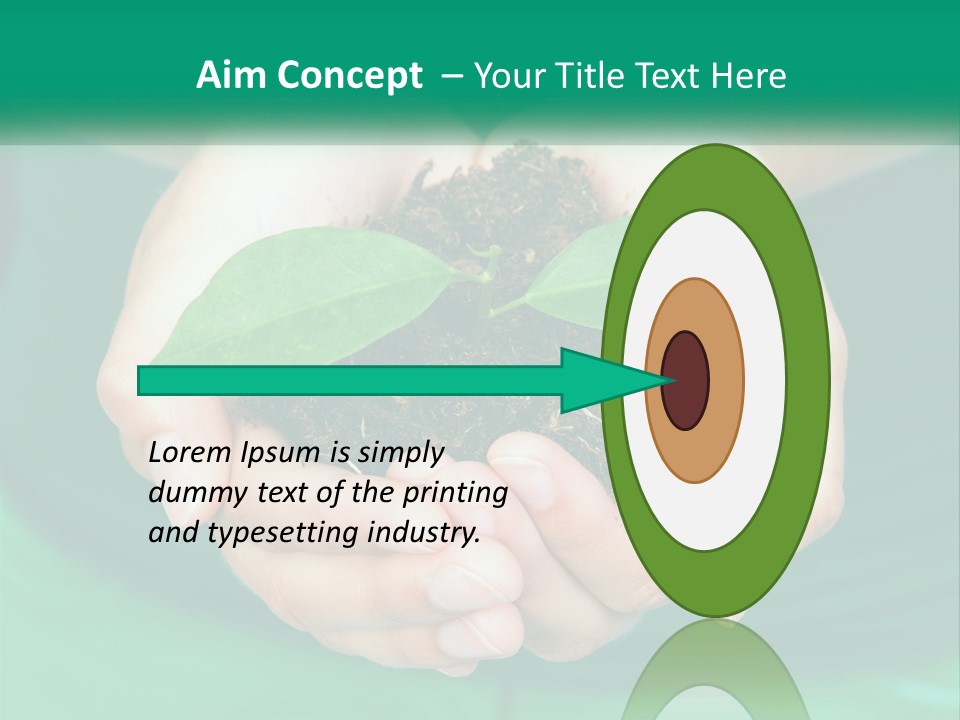 A Person Holding A Plant In Their Hands PowerPoint Template