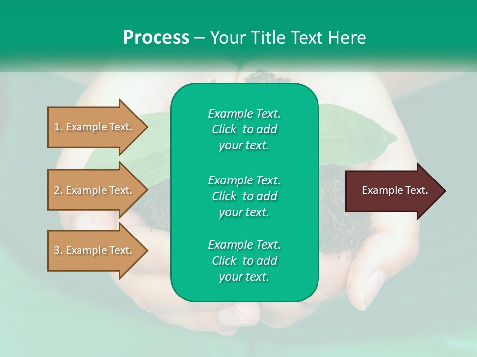 A Person Holding A Plant In Their Hands PowerPoint Template