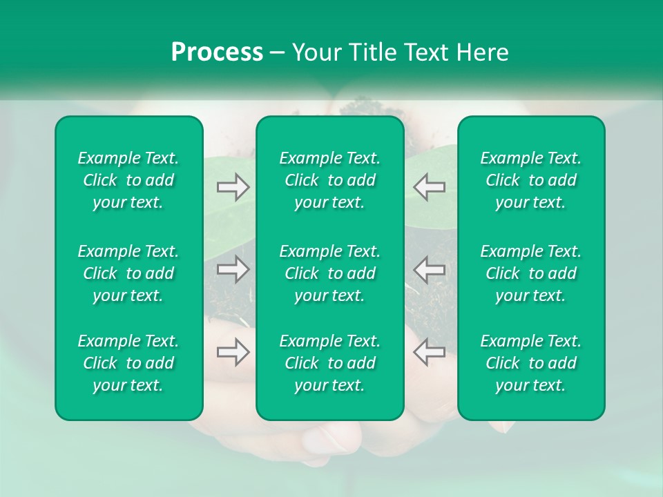 A Person Holding A Plant In Their Hands PowerPoint Template