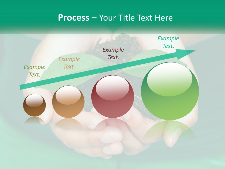 A Person Holding A Plant In Their Hands PowerPoint Template