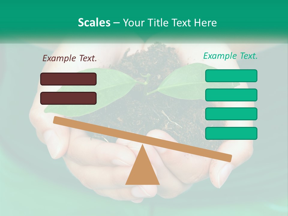 A Person Holding A Plant In Their Hands PowerPoint Template