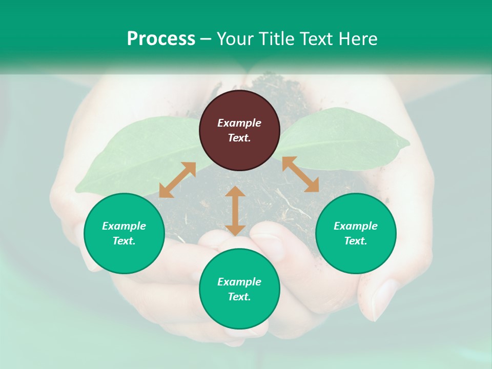 A Person Holding A Plant In Their Hands PowerPoint Template