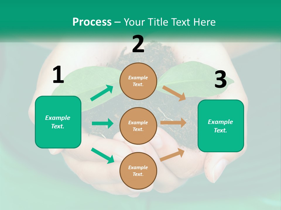 A Person Holding A Plant In Their Hands PowerPoint Template