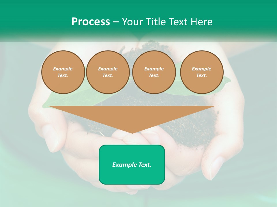 A Person Holding A Plant In Their Hands PowerPoint Template