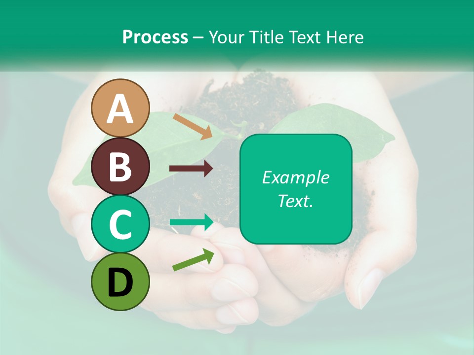 A Person Holding A Plant In Their Hands PowerPoint Template