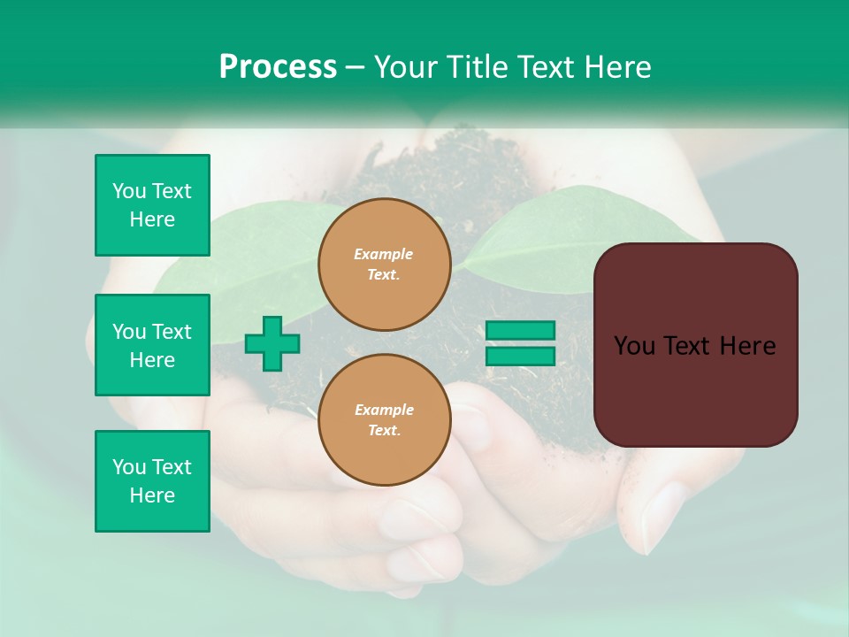 A Person Holding A Plant In Their Hands PowerPoint Template