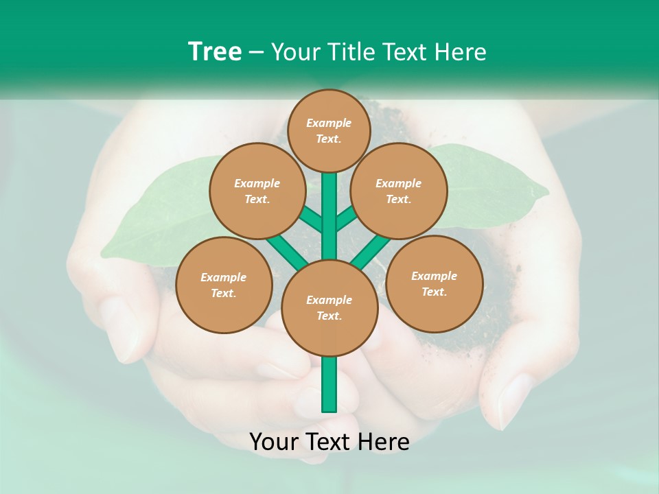 A Person Holding A Plant In Their Hands PowerPoint Template