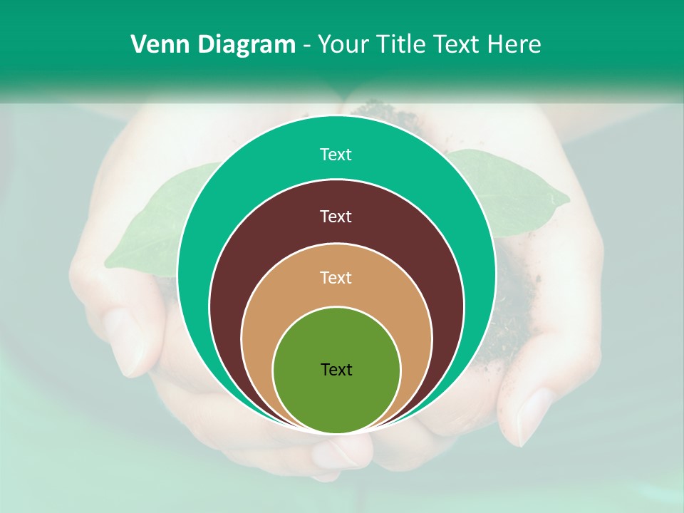 A Person Holding A Plant In Their Hands PowerPoint Template