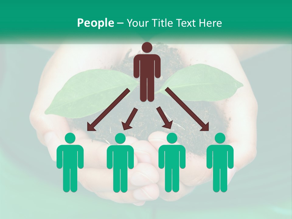 A Person Holding A Plant In Their Hands PowerPoint Template