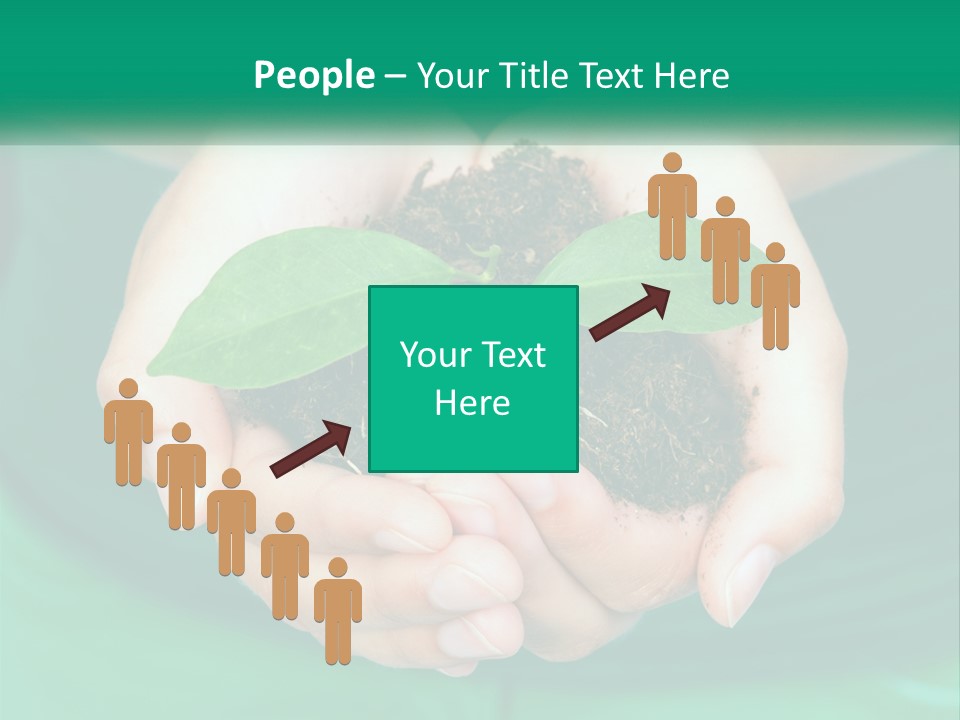A Person Holding A Plant In Their Hands PowerPoint Template