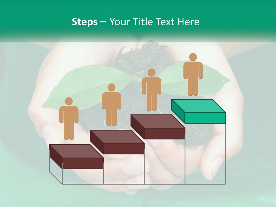 A Person Holding A Plant In Their Hands PowerPoint Template