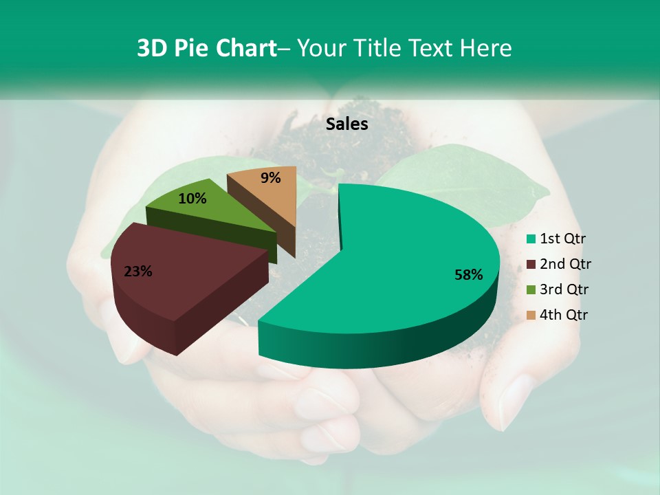 A Person Holding A Plant In Their Hands PowerPoint Template