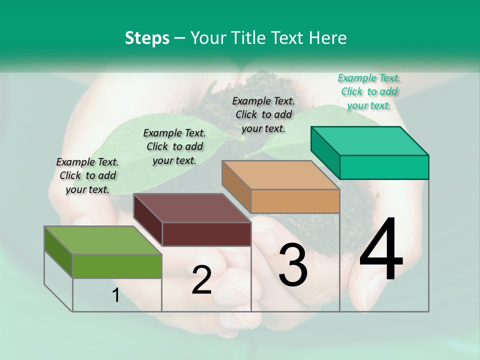 A Person Holding A Plant In Their Hands PowerPoint Template