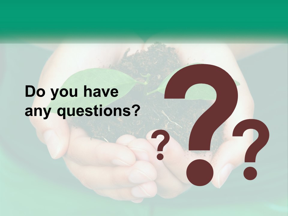 A Person Holding A Plant In Their Hands PowerPoint Template