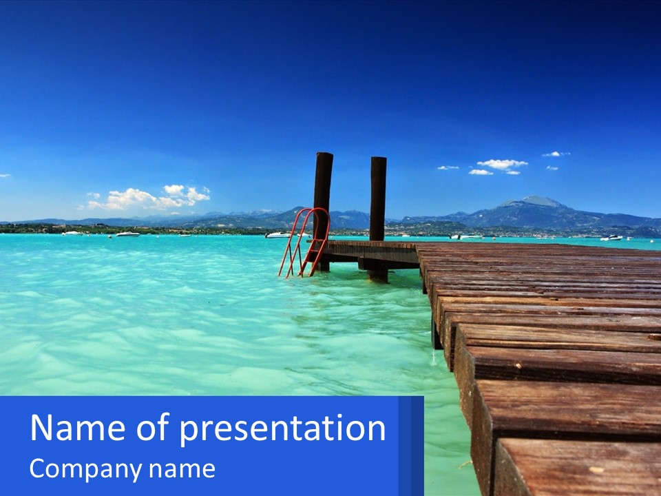 Pier Destination Perspective PowerPoint Template