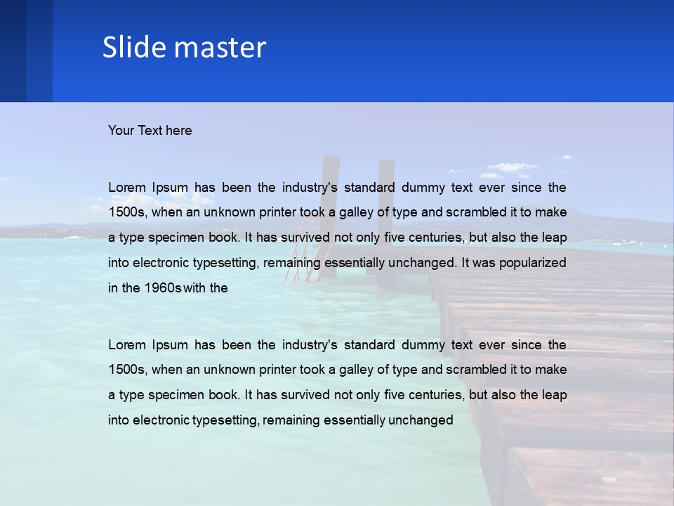 Pier Destination Perspective PowerPoint Template