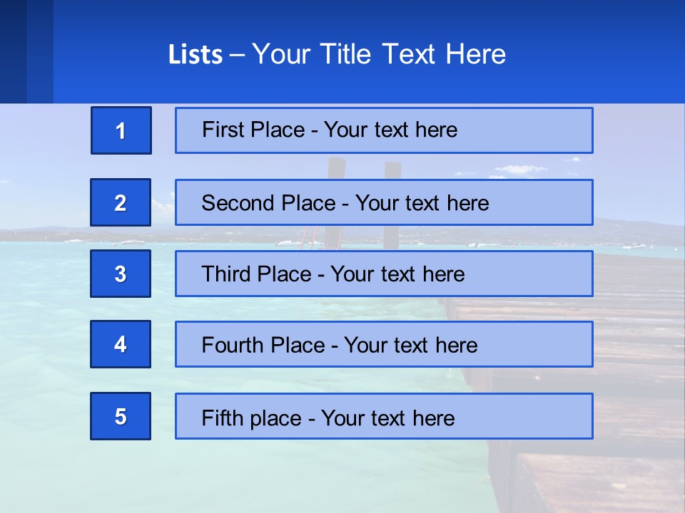 Pier Destination Perspective PowerPoint Template