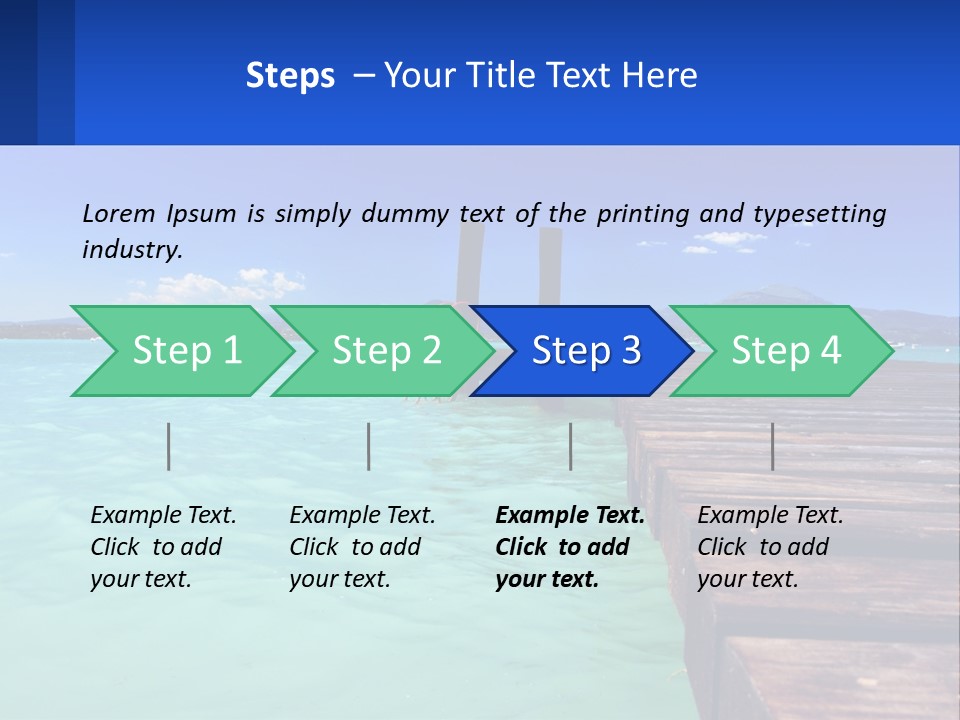 Pier Destination Perspective PowerPoint Template