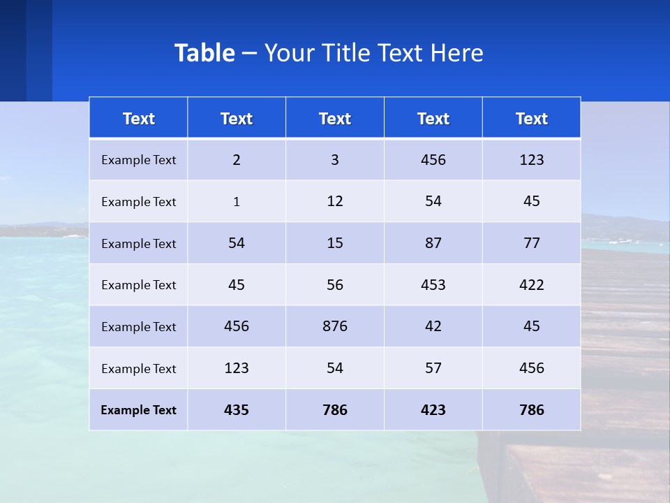 Pier Destination Perspective PowerPoint Template