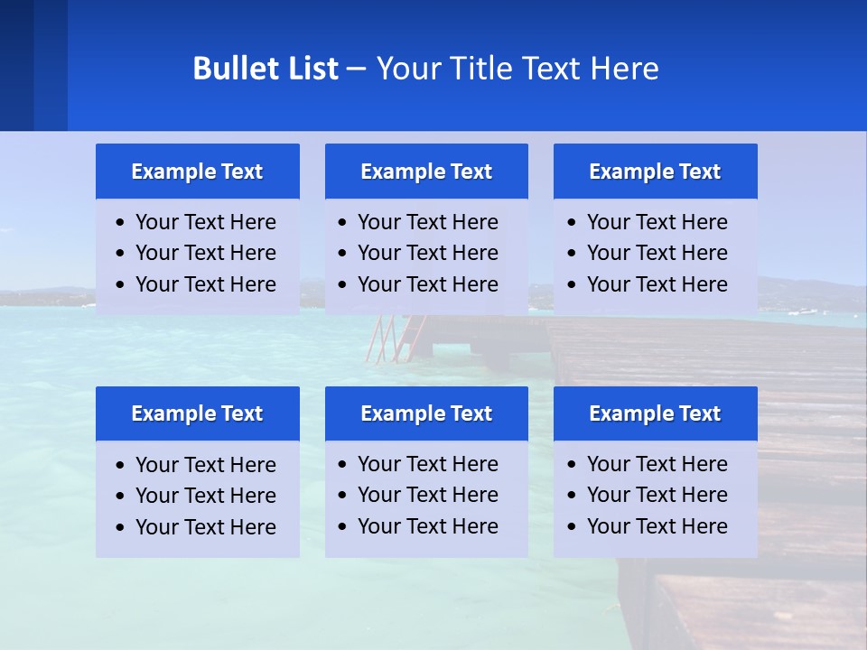 Pier Destination Perspective PowerPoint Template