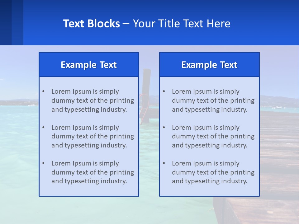 Pier Destination Perspective PowerPoint Template