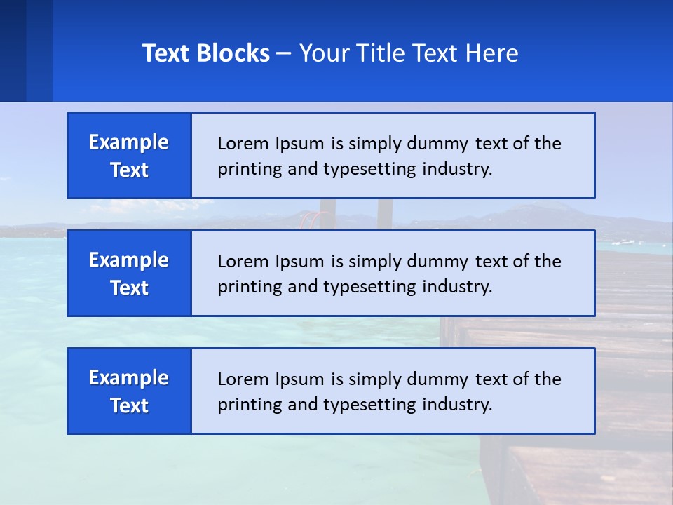 Pier Destination Perspective PowerPoint Template