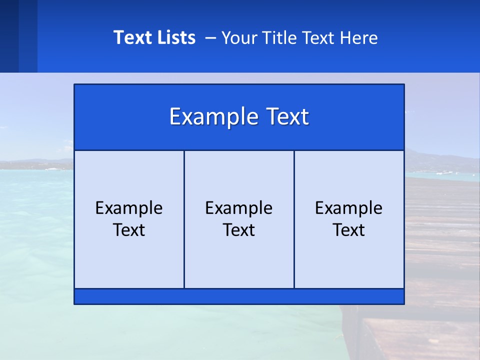 Pier Destination Perspective PowerPoint Template