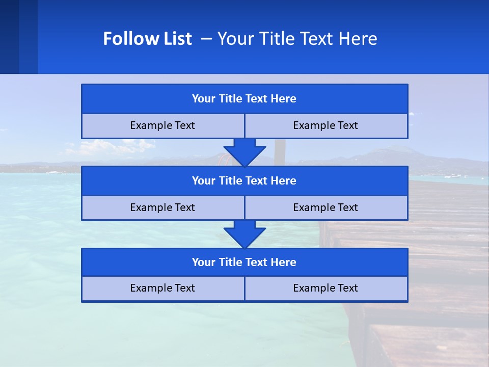 Pier Destination Perspective PowerPoint Template