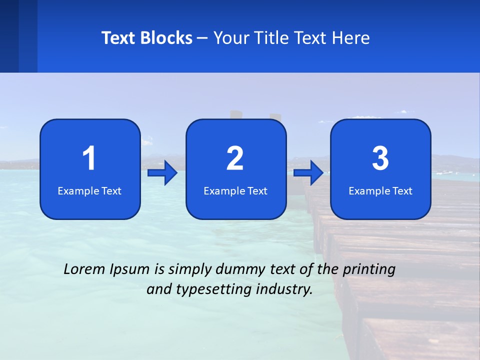 Pier Destination Perspective PowerPoint Template