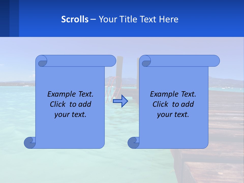 Pier Destination Perspective PowerPoint Template