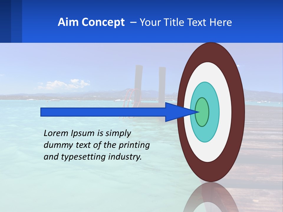 Pier Destination Perspective PowerPoint Template