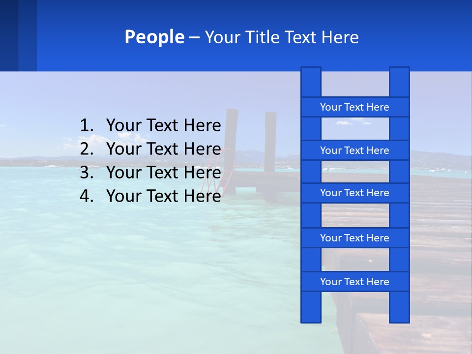 Pier Destination Perspective PowerPoint Template