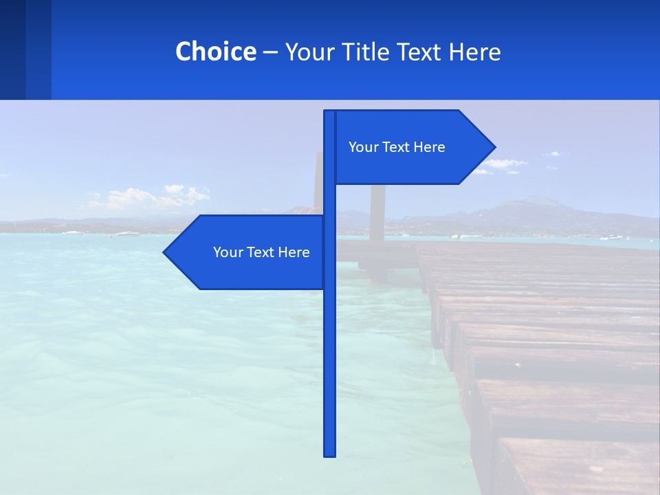 Pier Destination Perspective PowerPoint Template