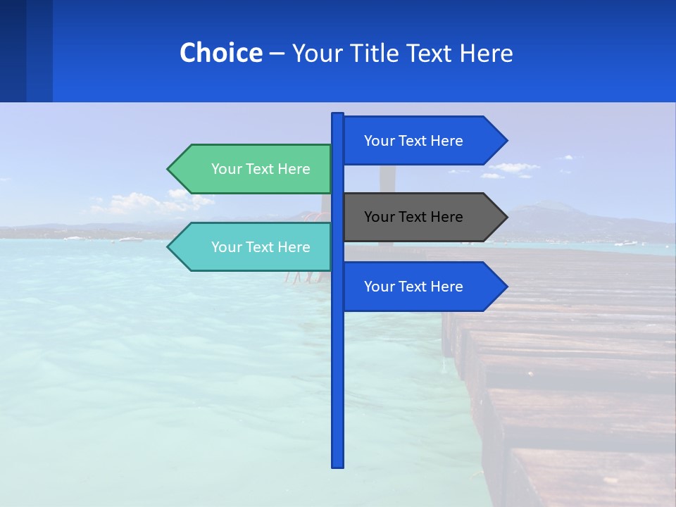 Pier Destination Perspective PowerPoint Template