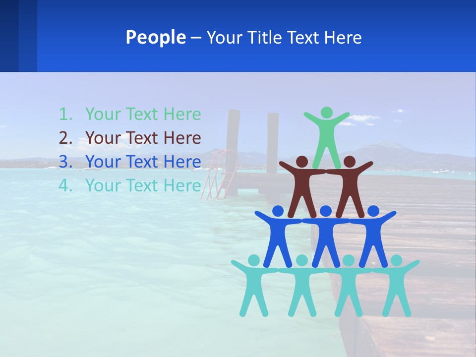 Pier Destination Perspective PowerPoint Template